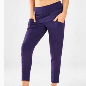 Women's High-Waisted Navy Pants by Fabletics